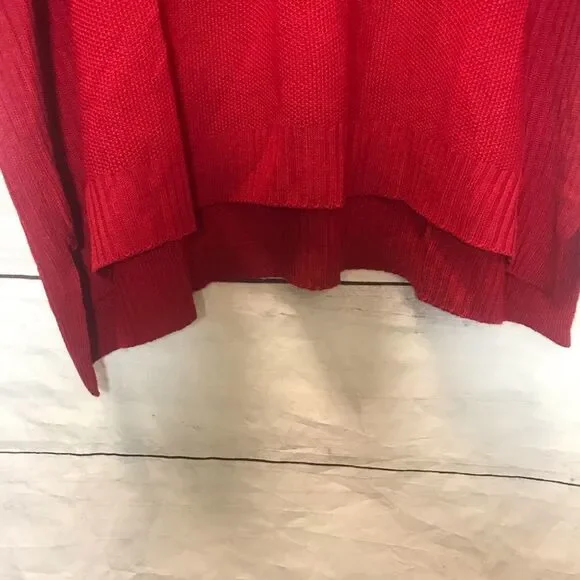 Avenue 3/4 Sleeve Hi-Lo Sweater| Red| Size 18/20 - Picture 4 of 9